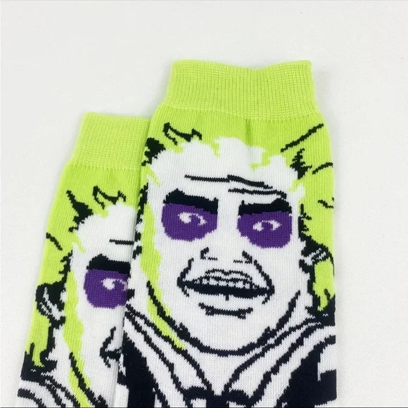 Beetlejuice Socks Men’s One Size 7-10 - Picture 2 of 5